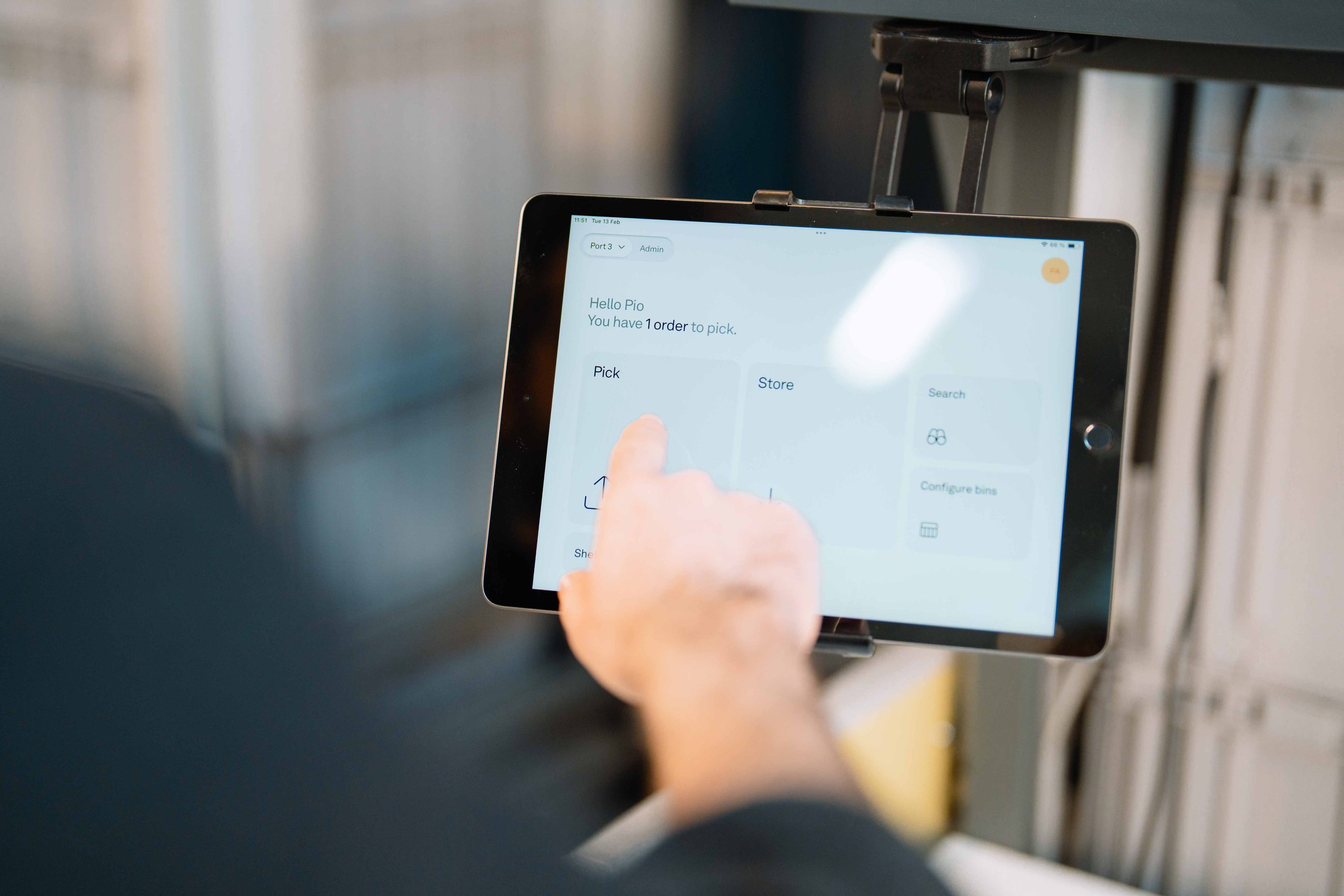 Warehouse automation system increasing storage density and productivity for growing SMB operations.